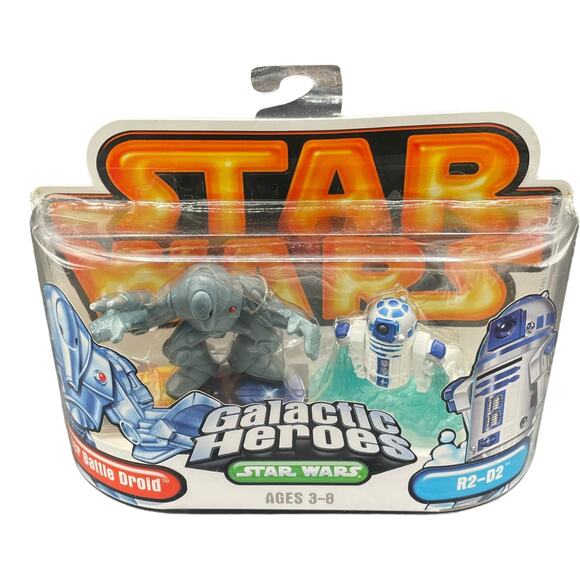 Star Wars Hasbro Galactic Heroes R2D2, Luke Skywalker, Etc. Lot Of 4 (Authentic) - Picture 5 of 12